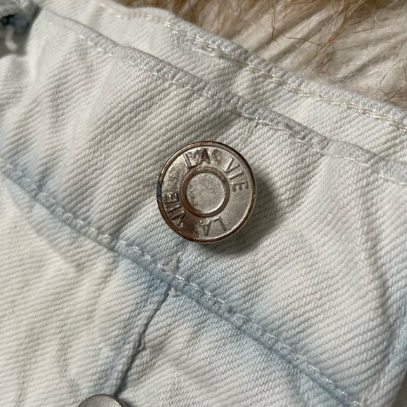 La Vie Rebecca Taylor whitewash button fly crop - Picture 8 of 9